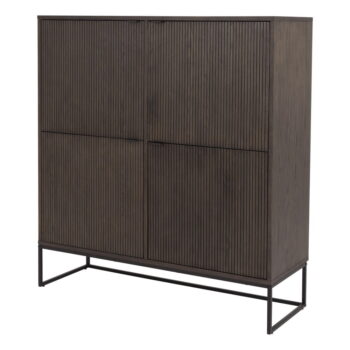Tmavohnedá skrinka v dekore duba 118x127 cm Bali – Tenzo - Image 7