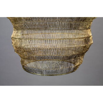 Závesné svietidlo v zlatej farbe s kovovým tienidlom 52x52 cm Luca - Dutchbone - Image 4