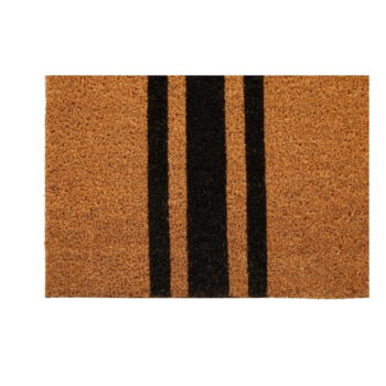 Rohožka z kokosového vlákna 55x125 cm Black Stripe – Premier Housewares – Obrázok 3