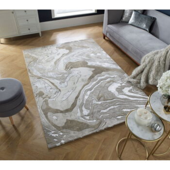 Béžový koberec 200x290 cm Marbled – Flair Rugs - Image 2