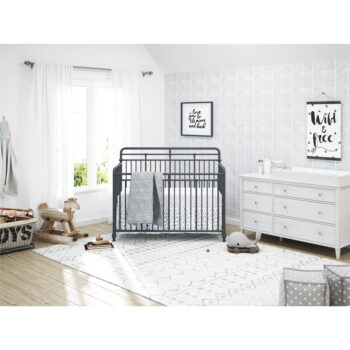 Biela detská komoda s prebaľovacím pultom 136x90x49 cm Poppy – Støraa – Obrázok 5