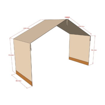 Detský záves k posteli 86x414 cm Forrest – Vipack – Obrázok 4