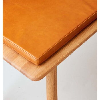 Koňakovohnedá kožená lavica Elba - Hammel Furniture – Obrázok 3