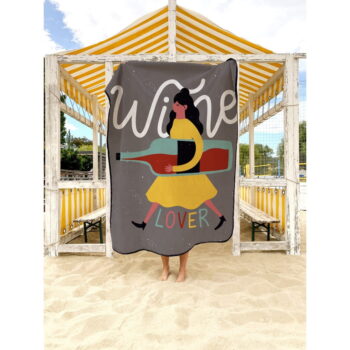Pikniková deka z mikrovlákna 145x180 cm Wine Lover – Butter Kings – Obrázok 4
