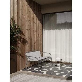 Sivý záhradný sedák na lavicu 111x75 cm Yua – Blomus - Image 6