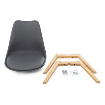 Súprava 2 sivých stoličiek s bukovými nohami Bonami Essentials Retro – Obrázok 7