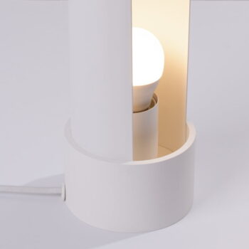 Biela stolová lampa (výška  21 cm) Aurea – Nice Lamps - Image 10