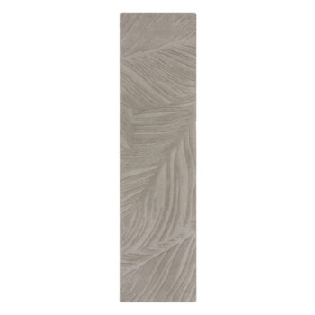 Svetlosivý vlnený koberec behúň 60x230 cm Lino Leaf – Flair Rugs - Image 6