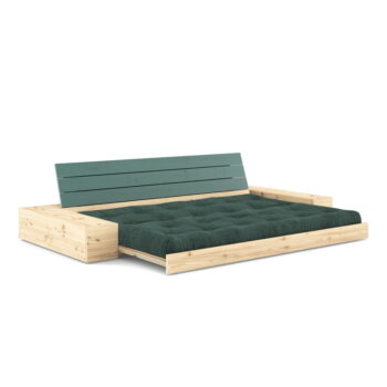 Tmavozelená menčestrová rozkladacia pohovka 244 cm Base – Karup Design - Image 5