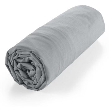 Sivá napínacia plachta z Bio bavlny 140x190 cm Biolina – douceur d'intérieur - Image 5