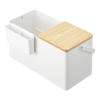 Biely kovový kúpeľňový organizér na kozmetiku - YAMAZAKI - Image 3