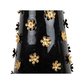 Kovový okrúhly odkladací stolík ø 50 cm Golden Flowers – Leitmotiv - Image 3
