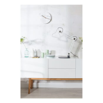 Biele nástenné mramorové hodiny Zuiver Marble Time - Image 6