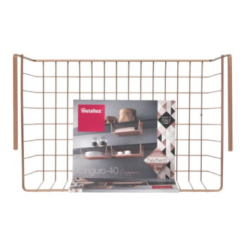 Závesná priehradka Metaltex v medenej farbe, dĺžka 40 cm – Obrázok 4