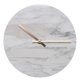 Biele nástenné mramorové hodiny Zuiver Marble Time - Image 5