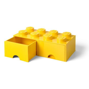 Žltý úložný box s dvoma zásuvkami LEGO® - Image 4