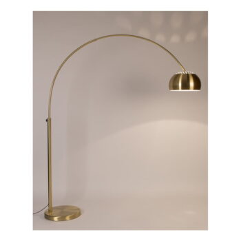 Stojacia lampa v mosadznej farbe Zuiver Bow – Obrázok 5