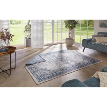 Modro-krémový vonkajší koberec NORTHRUGS Borbon, 120 x 170 cm - Image 3