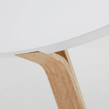 Biely konferenčný stolík Kave Home Solid, Ø 90 cm - Image 2