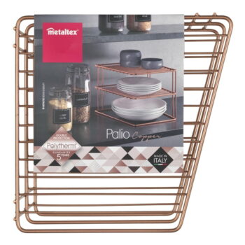 Rohový stojan v medenej farbe Metaltex – Obrázok 3