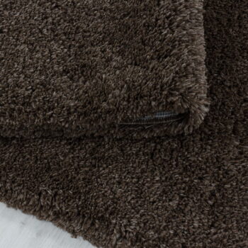 Tmavohnedý okrúhly koberec ø 200 cm Fluffy – Ayyildiz Carpets - Image 2