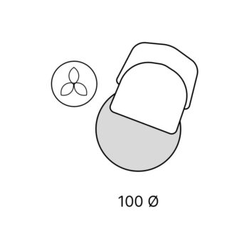 Modro-béžový prateľný okrúhly koberec ø 100 cm Puddle – Mila Home – Obrázok 5