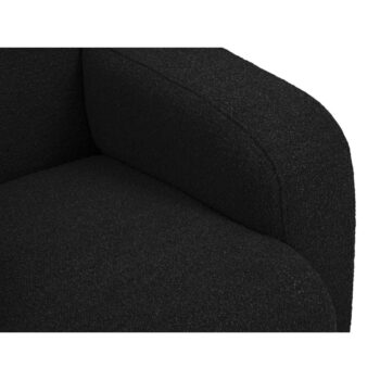 Čierne kreslo z textílie bouclé Molino – Micadoni Home - Image 5