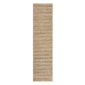 Ručne tkaný kenafový behúň v prírodnej farbe 60x230 cm Drew Stripe – Flair Rugs - Image 6