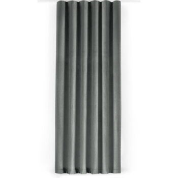 Sivý zamatový dimout záves 140x175 cm Velto – Filumi - Image 3