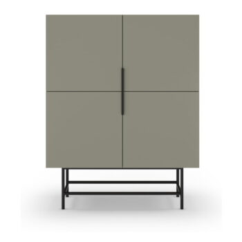 Zelenosivá skrinka 100x128 cm Eldia – Marckeric