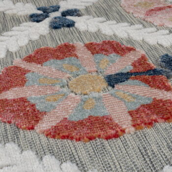Sivý vonkajší koberec 170x120 cm Flora - Flair Rugs - Image 4