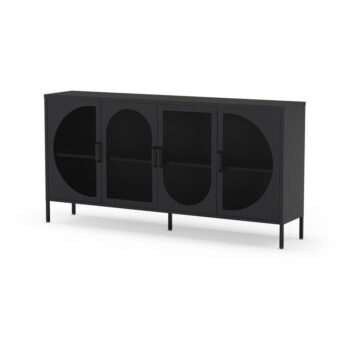 Čierna komoda 160x90 cm Tayra – Marckeric - Image 4