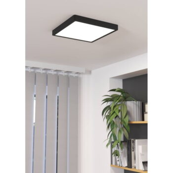 Čierne LED stropné svietidlo 28,5x28,5 cm FUEVA 5 – EGLO - Image 3