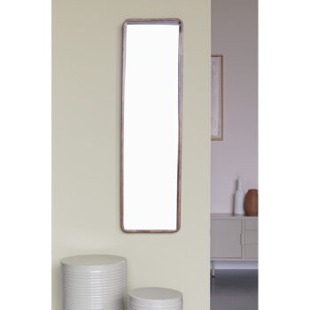 Nástenné zrkadlo s dreveným rámom 34x120 cm Nyko – White Label – Obrázok 2
