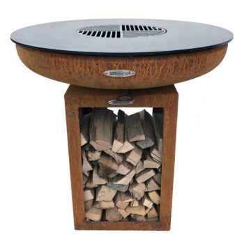 Hnedý vonkajší gril na drevo Remundi Carus S, ø 62 cm - Image 6