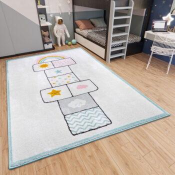 Modro-biely detský koberec 160x235 cm Bouncy – Hanse Home - Image 2