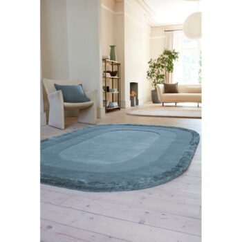 Modrý ručne tkaný koberec s prímesou vlny 160x230 cm Halo – Asiatic Carpets - Image 3