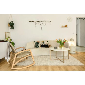 Béžová zamatová asymetrická pohovka Mazzini Sofas Debbie, ľavá - Image 7