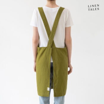 Ľanová zástera Crossback - Linen Tales – Obrázok 3