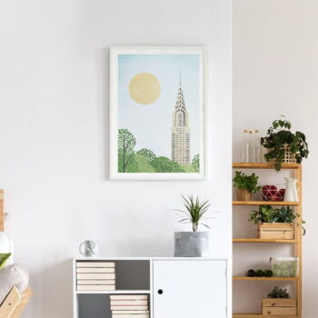 Plagát 30x40 cm Chrysler Building - Travelposter – Obrázok 4