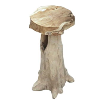 Drevená záhradná barová stolička v prírodnej farbe Surga – Garden Pleasure - Image 2