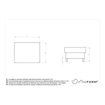 Svetlohnedá podnožka Simon – Miuform - Image 2