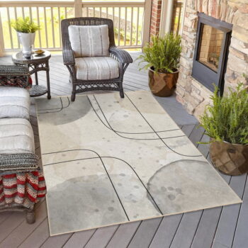 Sivo-krémový prateľný behúň 80x200 cm Simple Lines – Mila Home – Obrázok 3