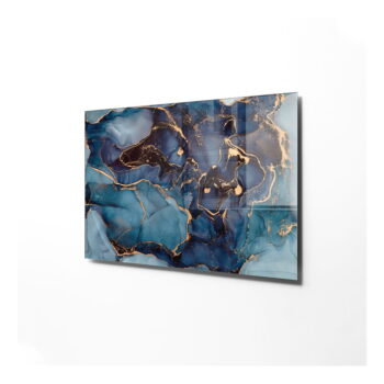 Sklenený obraz 100x70 cm Dark Marble - Wallity - Image 4
