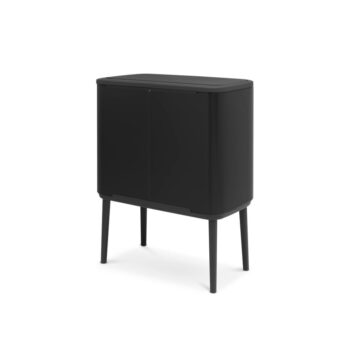 Matne čierny dotykový oceľový odpadkový kôš na triedený odpad 33 l Bo Touch Bin – Brabantia – Obrázok 7