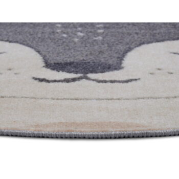 Sivý detský koberec ø 100 cm Fox – Hanse Home - Image 3