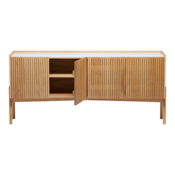 Nízka komoda v dekore duba v prírodnej farbe 177x42 cm Bottrup – Woodman – Obrázok 4