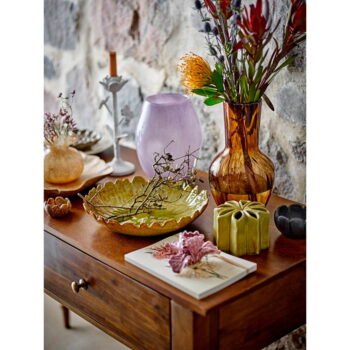 Hnedá sklenená ručne vyrobená váza (výška 27 cm) Saiqa – Bloomingville - Image 4