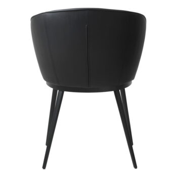 Čierna jedálenská stolička z imitácie kože Unique Furniture Gain Leath - Image 3