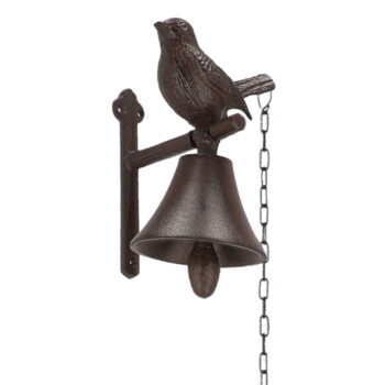 Liatinový nástenný zvonček s motívom vtáčika Esschert Design Cutie Bird – Obrázok 2